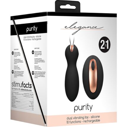 DOBLE VIBRACION PURITY NEGRO - 002