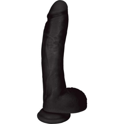 DONG DE 25 CM CON TESTÍCULOS - NEGRO - 001