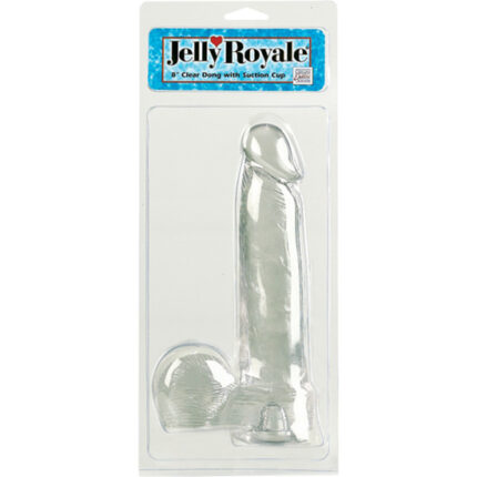 DONG DILDO REALÍSTICO TRANSPARENTE GRANDE - 002