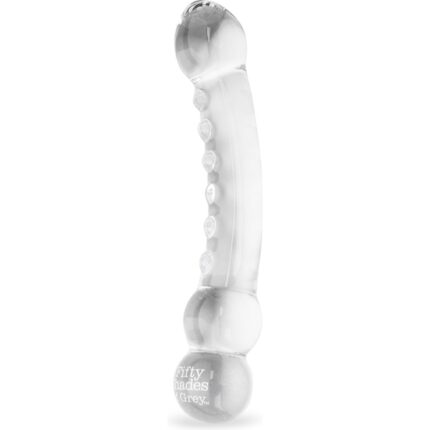 DRIVE ME CRAZY DILDO DE CRISTAL - TRANSPARENTE - 001