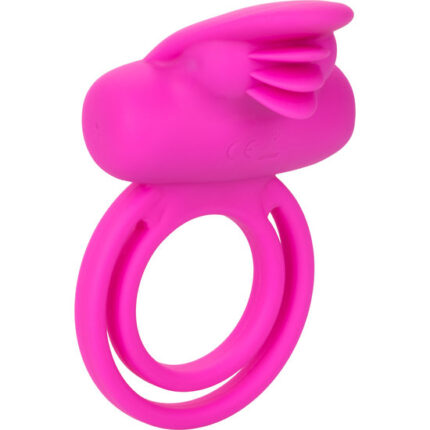 DUAL CLIT FLICKER ENHANCER - DOBLE ANILLO VIBRADOR DE SILICONA - ROSA - 001