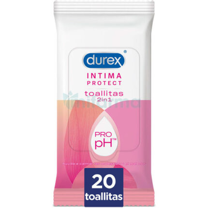 DUREX INTIMA PROTECT TOALLITAS DE HIGIENE ÍNTIMA 20UDS - 001