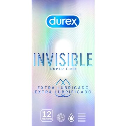 DUREX INVISIBLE SUPER FINO EXTRA LUBRICADO 12 UDS - 001