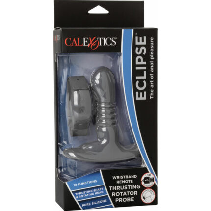 ECLIPSE - PLUG CON ROTACIÓN Y PULSERA CONTROL  REMOTO - GRIS - 002