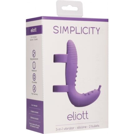 ELIOTT EXTENSIÓN DE VIBRADOR - MORADO - 002