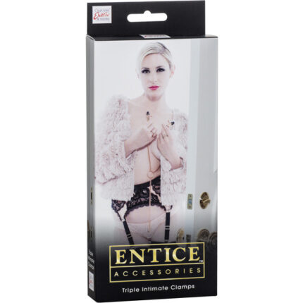 ENTICE TRIPLE INTIMATE PINZAS CON CADENA - 002