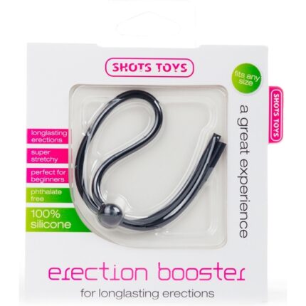 ERECTION BOOSTER ANILLO AJUSTABLE PENE NEGRO - 002