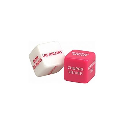 EROTIC DICE - ESPAÑOL - BLANCO/ROSA - 001
