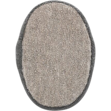 ESPONJA DE BAÑO OVALADA - GRIS - 001