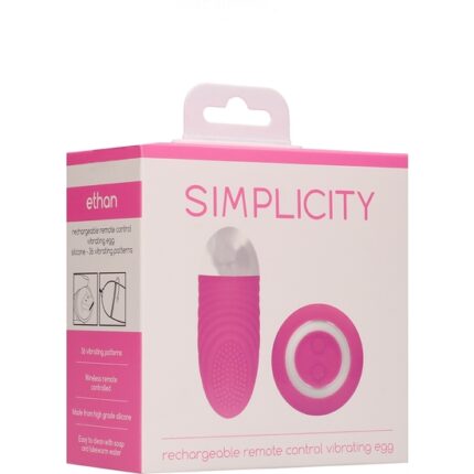 ETHAN HUEVO VIBRADOR CONTROL REMOTO ROSA - 002
