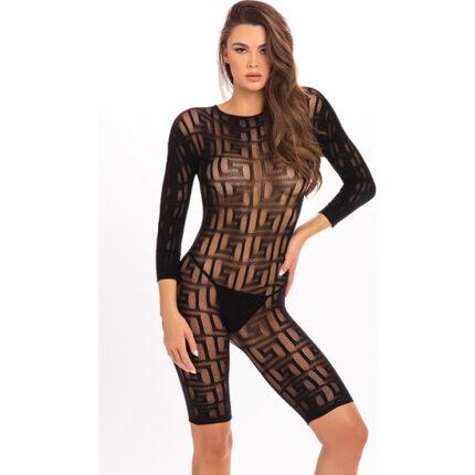 EXOTIC GEOMETRY BODY DE MALLA - NEGRO - 001