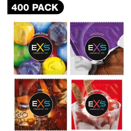 EXS PRESERVATIVOS DE SABORES VARIOS - 400 PACK - 001