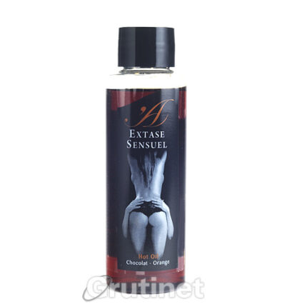 EXTASE SENSUEL ACEITE DE MASAJE EFECTO CALOR CHOCOLATE Y NARANJA - 002