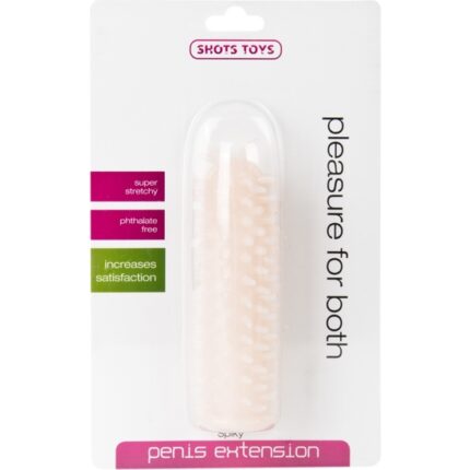 EXTENSION PARA EL PENE CON PUNTAS CARNE - 002