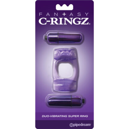 FANTASY C RING DUO VIBR SUPER RING MORADO - 002
