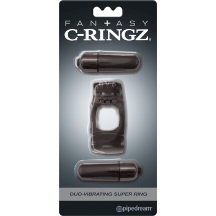 FANTASY C RING DUO VIBR SUPER RING NEGRO - 002