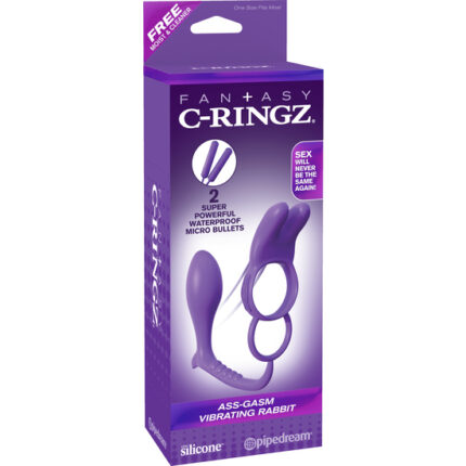 FANTASY C-RINGZ CONEJITO VIBRADOR CON PLUG - 002