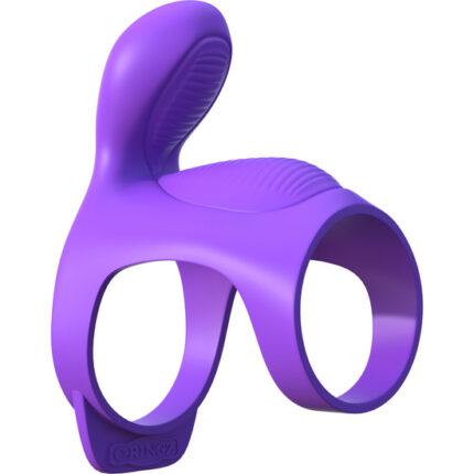 FANTASY C-RINGZ FUNDA PARA EL PENE PARA PAREJAS CON VIBRACIÓN MORADO - 001