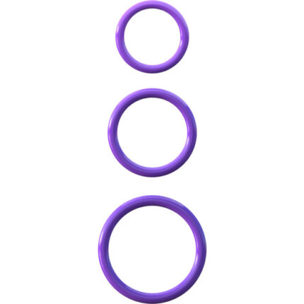 FANTASY C-RINGZ KIT 3 DE ANILLOS DE SILICONA MORADO - 001