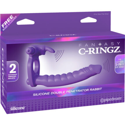 FANTASY C-RINGZ PENE CON ANILLO VIBRADOR DE SILICONA - 002