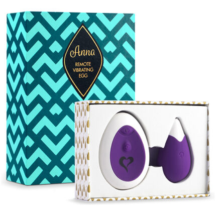 FEELZTOYS - ANNA HUEVO VIBRADOR CONTROL REMOTO - MORADO - 002