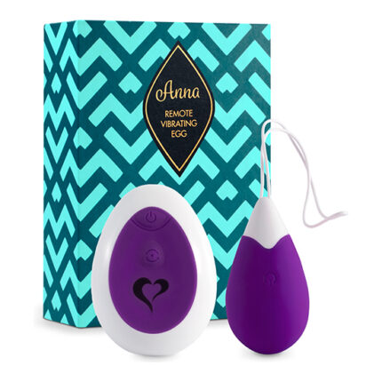 FEELZTOYS - ANNA HUEVO VIBRADOR CONTROL REMOTO - MORADO - 001