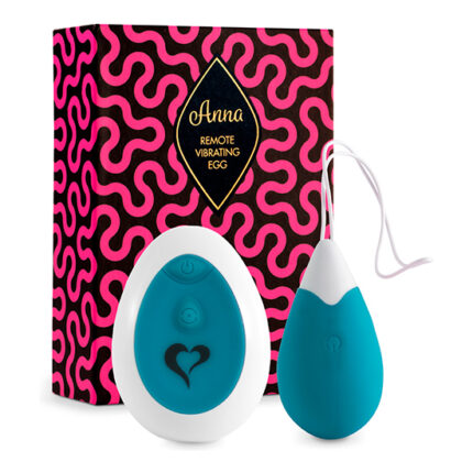 FEELZTOYS - ANNA HUEVO VIBRADOR CONTROL REMOTO - TURQUESA - 001