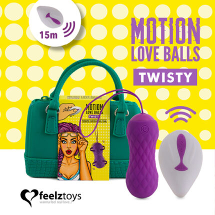 FEELZTOYS - BOLAS DE AMOR CON MOVIMIENTO A CONTROL REMOTO TWISTY - 001