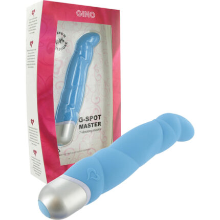 FEELZTOYS GINO VIBRADOR PUNTO G AZUL - 001