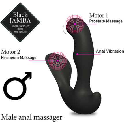 FEELZTOYS - JAMBA VIBRADOR ANAL NEGRO - 002