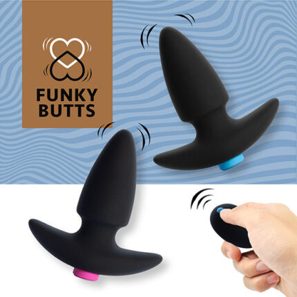 FEELZTOYS - JUEGO DE PLUGS ANALES FUNKYBUTTS PARA PAREJAS - 001