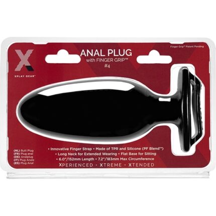 FINGER GRIP PLUG 4L  - NEGRO - 002