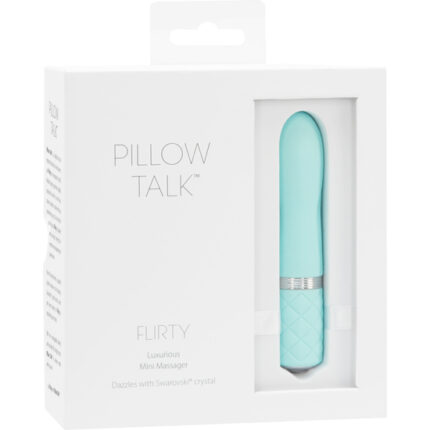 FLIRTY VIBRADOR CON CRISTAL - TURQUESA - 002
