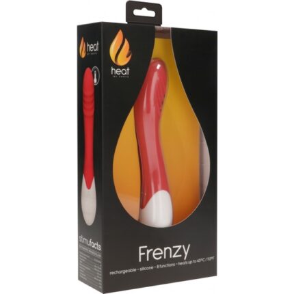 FRENZY - VIBRADOR PUNTO G CON CALOR - ROJO - 002