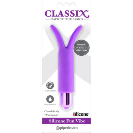 FUN VIBE VIBRADOR DE SILICONA - MORADO - 002