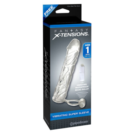 FUNDA DE EXTENSIÓN PARA EL PENE CON VIBRACIÓN - 002