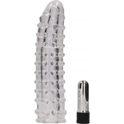 FUNDA PARA EL PENE CON VIBRACIÓN TRANSPARENTE - 001