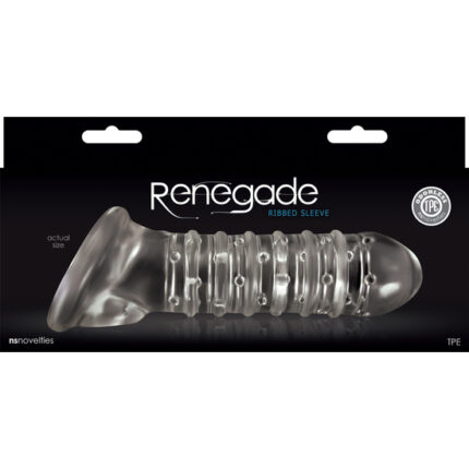 FUNDA PARA EL PENE RIBETEADA TRANSPARENTE - 002