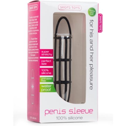 FUNDA PARA EL PENE SILICONA NEGRO - 002