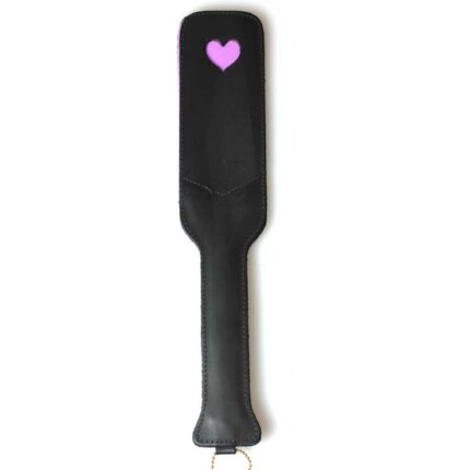 FUSTA 100% CUERO CORAZON VIOLETA - 001