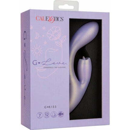 G-LOVE G-KISS - MASAJEADOR DOBLE ESTIMULACIÓN - MORADO - 002