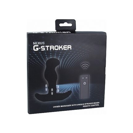 G STRAOKER MASAJEADOR UNISEX PUNTO P Y PUNTO G - NEGRO - 002