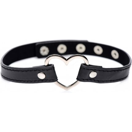 GARGANTILLA- DARK HEART CHROME - NEGRO - 002