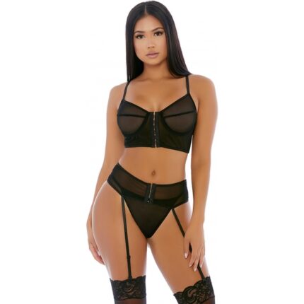 GET THE HOOK LINGERIE CONJUNTO NEGRO - 001