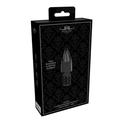 GLITTER - BALA RECARGABLE ABS - GUNMETAL - 002