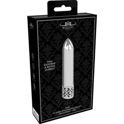 GLITZ - BALA RECARGABLE ABS - PLATA - 002