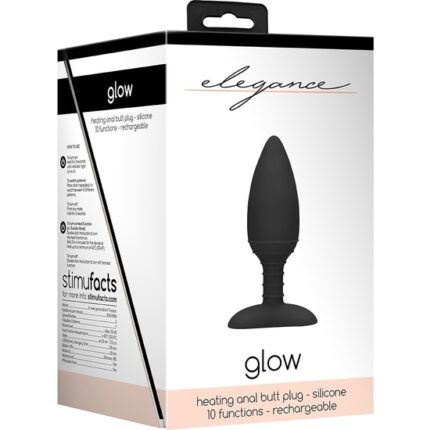 GLOW PLUG ANAL CON CALOR - NEGRO - 002