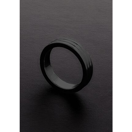 GOLDEN BLACK RIBBED C-RING (10X50MM) - 001