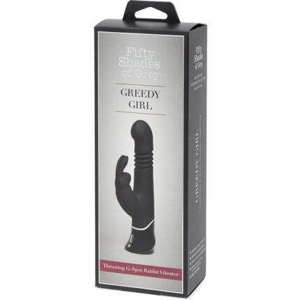 GREEDY GIRL VIBRADOR CONEJITO DOBLE ESTIMULACIÓN - NEGRO - 002