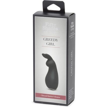 GREEDY GIRL VIBRADOR CONEJO PARA EL CLÍTORIS - NEGRO - 002